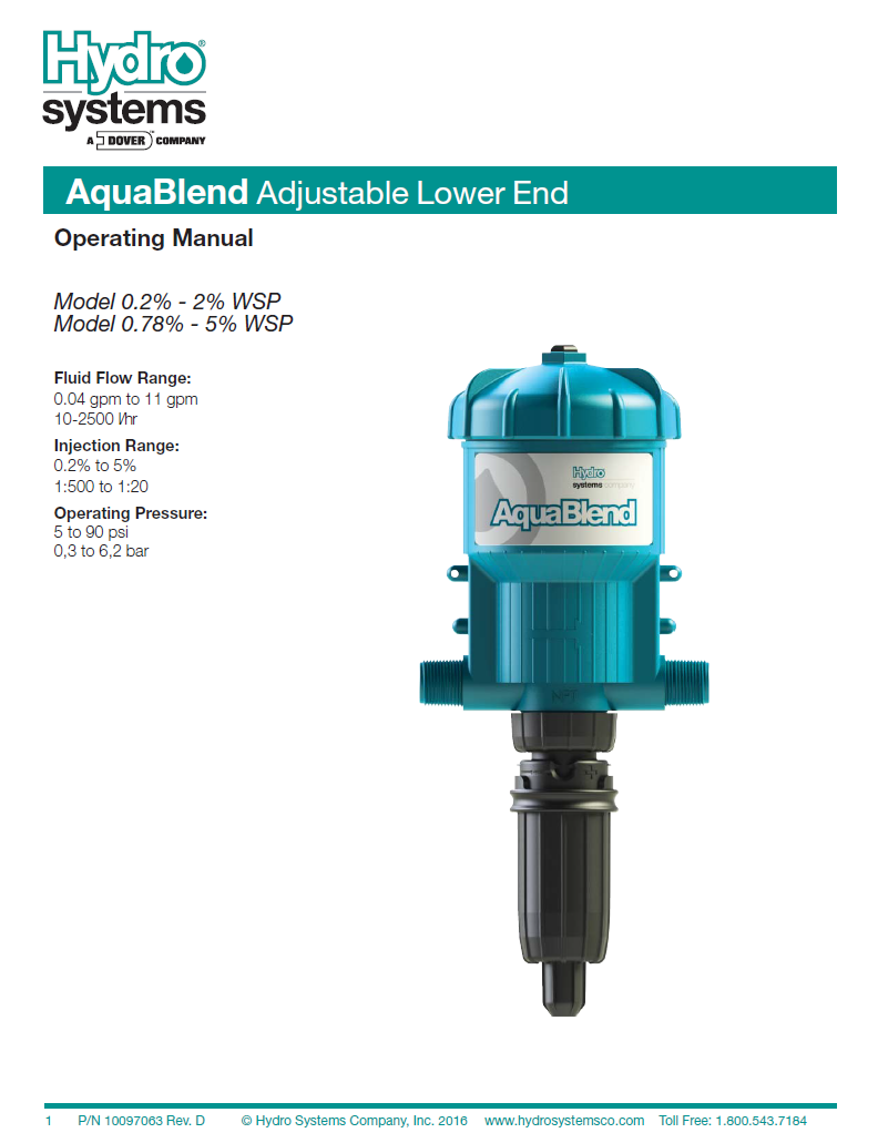 Aquablend_Adjustable_Operating_Manual