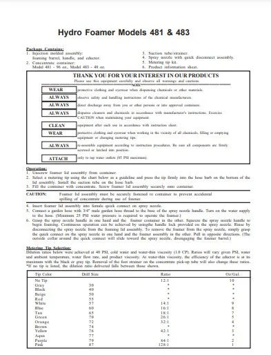 Hydro-Sprayer-481-483-Instruction-Sheet-319x319