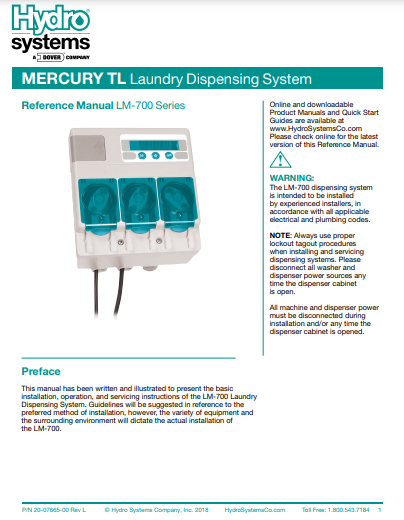 Mercury-TL700-Manual